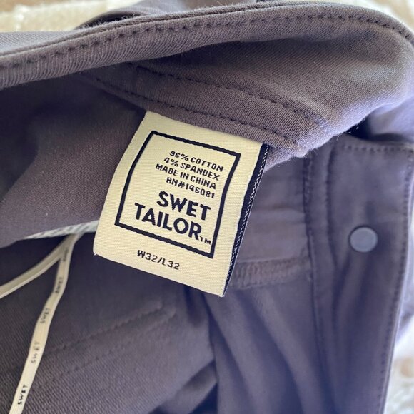 Swet Tailor All-In Slim Fit Stretch Pants Grey 32 x 32 - Picture 8 of 8